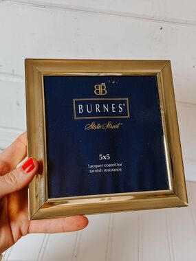 Vintage Gold Square Picture Frame 5”x5” | Ralph Lauren Aesthetic